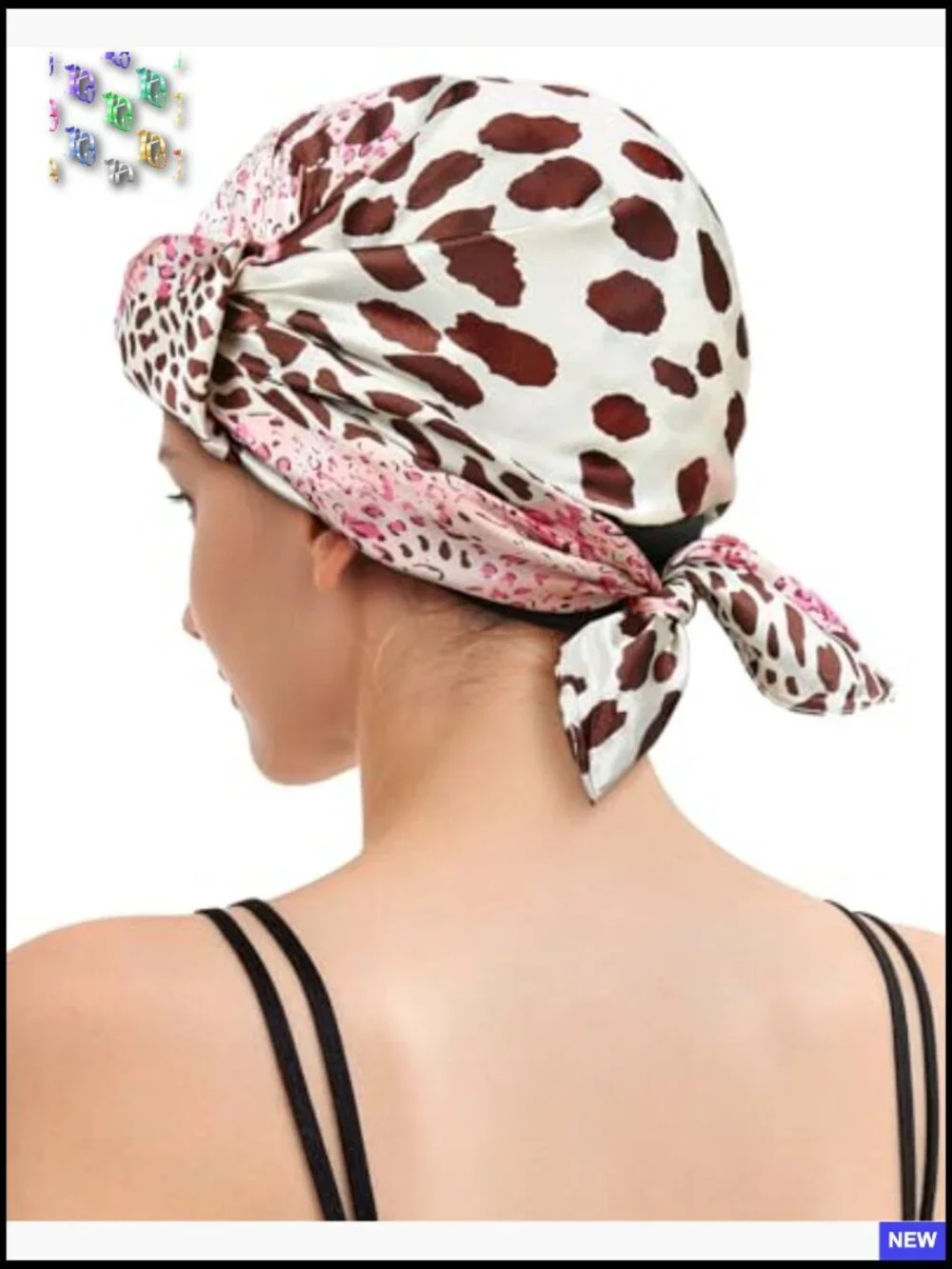 Satin Wrap Cap Hair Net Scarf Elastic Band Silk Press Protective Sleepwear